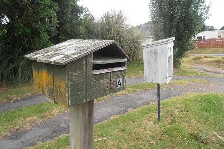 Mailbox on a post
