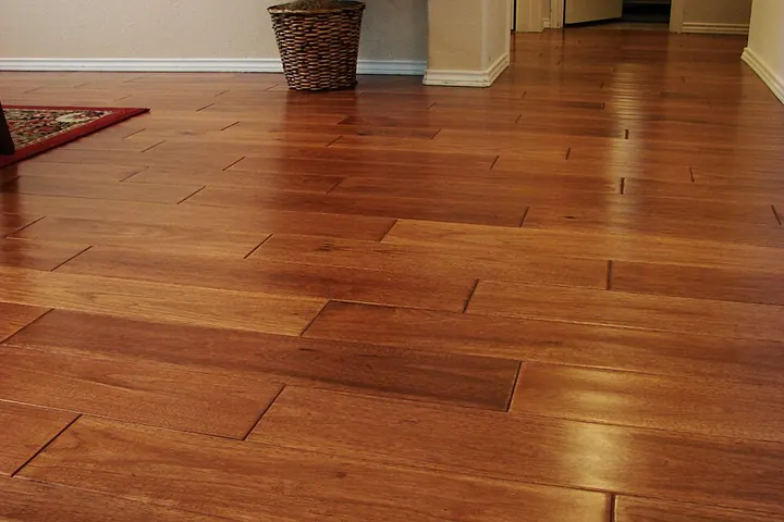 Hardwood floor in a living space